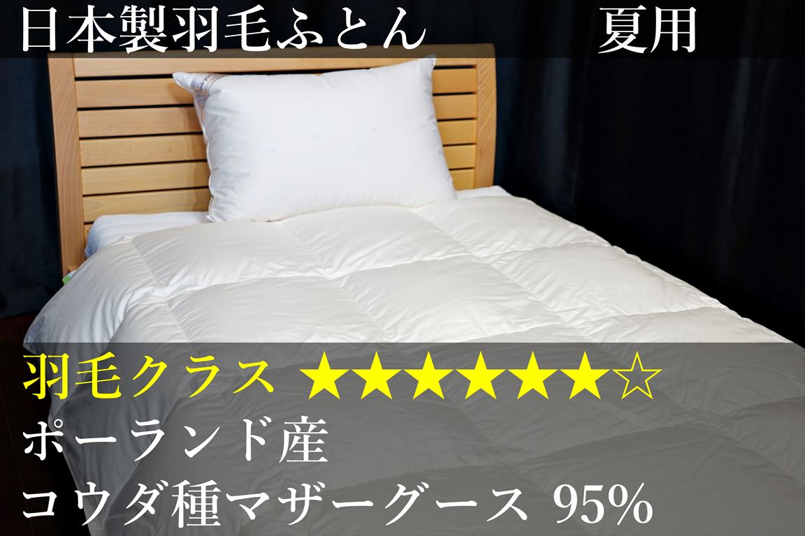 ポーランド産コウダ種マザーグースダウン95% スーパーライトバチスト